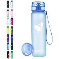 AORIN Botella de Agua Deportiva-350ml-500ml-750ml-1000ml-Botella Agua Ninos Sin BPA，Impermeable y Reutilizable，Aplicar a…